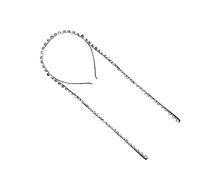 Homoyoyo Tocado con Borlas Largas y Accesorio de Cabello para Mujer Diadema de Aleación de Zinc Plateada Elegante para Bodas y Fiestas