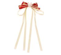 Homoyoyo Tocado De Arco Pinzas Para El Cabello Con Lazo Pequeño Lazos Para El Cabello De Las Niñas Pinzas Para El Cabello Colgantes Accesorios Para El Cabello Para Niñas Rojo Tela
