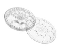 Homoyoyo Transportador de 360 Grados Transparente 11.5 Cm, Regla de Medición Circular de Plástico, Paquete de 6 Unidades, Herramienta de Dibujo para Estudiantes y Matemáticas Escolares