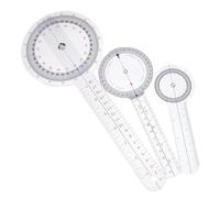 Homoyoyo Transportador de Ángulos Médico Plástico 3 Piezas, Regla Multifunción Compacta para Medición Precisa, Goniómetro Portátil para Uso Ortopédico y Estudio Clínico