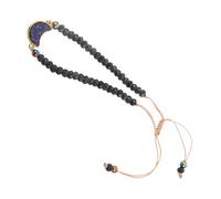 Homoyoyo Trenzado Ajustable De Cuentas De Piedra Natural Para Hombres y Mujeres Pulsera Única Diseño Lunar Accesorio Diario Para Adolescentes