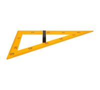 Homoyoyo Triángulo Magnético de Enseñanza 40 CM Amarillo Regla Triangular de Plástico Resistente para Pizarra Herramienta Didáctica para Profesores en Aula Útil para Dibujo y Geometría