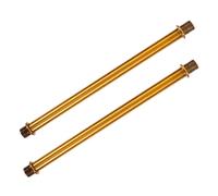 Homoyoyo Tubo de Conexión Roscado para Luminaria de Pared M10, Varilla Metálica Recta en Color Latón Antiguo, Accesorio de Iluminación para Lámparas de Pared, Pack 2 Unidades de 170 Mm, Uso Doméstico