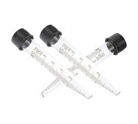 Homoyoyo Tubos de Ensayo de Vidrio Graduados en Espiral 10 Ml, Set de 3 Tubos Tapa y Fondo Cónico, Contenedores de Líquido para Laboratorio Científico y Centrifugación Precisa