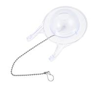 Homoyoyo Válvula Descarga Inodoro Transparente Kit Reparación Baño Sello PVC Duradero Compatible Flapper Antidesbordamiento Ahorro Agua