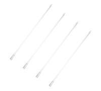 Homoyoyo Varilla para Persianas Transparente de 17 Pulgadas Mango de Persiana de Plástico Resistente Verticales para Oficina y Hogar Juego de 4 Piezas