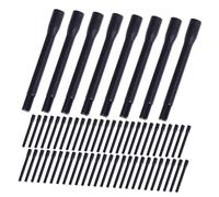 Homoyoyo Varillas Mezcladoras de Pigmentos para Tatuaje 300 Piezas Palitos Agitadores Desechables de Plástico Negro para Mezcla de Colores Profesionales en Estudio de Tatuajes