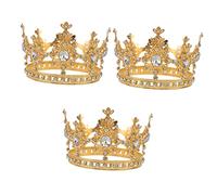 Homoyoyo Vaso De Cristal Con Diseño De Oro Real Para - Ideal Para Cumpleaños - Shower y Decoración De Tartas Set De 6 Unidades