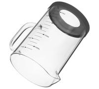 Homoyoyo Vaso Medidor de Vidrio 1500 Ml Graduaciones Claras Ligero y Portátil para Preparar Café Té y Leche en Espacios Profesionales y Domésticos
