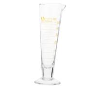 Homoyoyo Vaso Medidor de Vidrio con Base Redonda y Boquilla Taza Graduada Transparente con Alta Resistencia Química para Laboratorio y Cocina Herramienta Precisa para Medir Líquidos