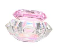 Homoyoyo Vaso para Lavar Pinceles Crystal Lotus Cuenco Cristal para Líquido de Uñas Recipiente para Polvos Líquidos Acrílicos Salón de Uñas