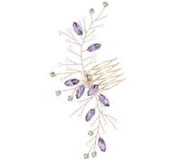 Homoyoyo Vintage con Rhinestones para Boda Accesorio Brillante para Novia y Damas de Honor Elegante Peine de Dientes Dorado con Diseño Artesanal para Eventos y Fiesta