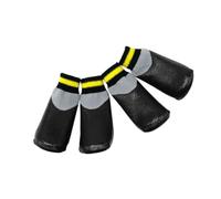 Homoyoyo Zapatos Impermeables para Perros Pequeños Antideslizantes de Goma Botines Resistentes al Agua para Protección Lluvia y Nieve Color Negro Talla