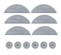 Homruich 12 Pcs Microfibra toallas de limpieza para Roborock Saros 10 Aspiradora robótica, 6 Lapas grandes y 6 Lapas pequeñas, para Saros 10 Accesorios