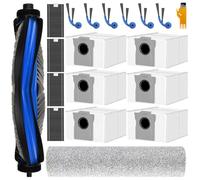 Homruich 18 Pcs De Accesorios Para Ecovacs Deebot T80 Omni/X8 Pro Omni/ X8 Omni Aspirador, 1 Cepillo Principal, 1 Rodillo De Limpieza Mopp, 4 Filtros, 6 Bolsas De Polvo, 6 Cepillos Laterales