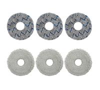 Homruich 6 paños de limpieza para Ecovacs Deebot T50 Pro Omni/N30 Pro Omni/T30 Pro/T30S/T20 Omni/T10 Omni/X1 Omni/X2 Omni, piezas de repuesto reutilizables y lavables