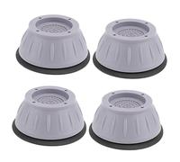 HOMSFOU 1 Juego Alfombra del Piso Air Conditioner Insonorizar Agarre Topes De Puerta Soporte para Mini Nevera Control Deslizante De Electrodomésticos Prevenir Pegajoso TPU Grey 4 Piezas