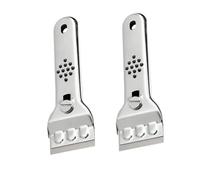 HOMSFOU 1 juego Cuchilla De Limpieza De Lechada Rígido Inoxidable Función Raspadores Cerdas Largas Utilidad De Pisos Pesados De Limpieza De 2 piezas