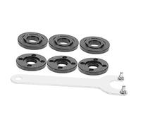 HOMSFOU 1 juego de llaves angulares ajustables para kit de tuerca y llave compatible con eje roscado, mango antideslizante duradero para mantenimiento de amoladora angular