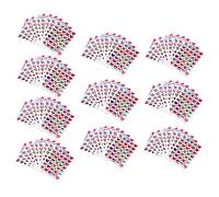 HOMSFOU 1 Juego Pegatizas De Recompensa De Para Forma Pegatinas Del Corazón Etiqueta Engomada De La Recompensa Del Pegatina De Alabanza De Polivinilo Vistoso 100 Hojas