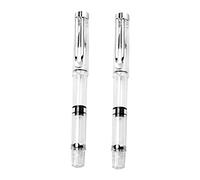 HOMSFOU 1 Juego Pinceles Acuarelables Portátiles Set Unidades Con Depósito Recargable Pincel De Suave Para Caligrafía Fina Y Escritura Artística 2 Piezas