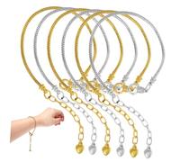 HOMSFOU 1 Juego Pulsera De Cadena De Serpiente De Cobre Para Mujeres Y Niñas Pulseras Diseño Elegante Y Cómodo Para Y Diy 10 Piezas