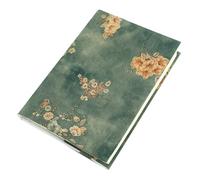 HOMSFOU 1 Pieza Cubierta Ajustable para Libros de Tela Satinada Floral Protector de Cuaderno con Diseño y Práctico para Lectura y Estudio
