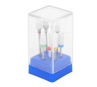 HOMSFOU 1 Set de Brocas para Manicura de Acero Tungsteno, Cabezales para Pulir Uñas Naturales Pies, Resistentes al Óxido, Limpieza Profunda, Profesionales y Hombres