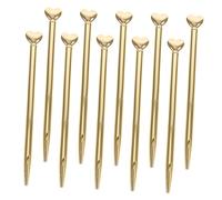 HOMSFOU 10 Piezas Bonitos Bolígrafos de Metal de Punta Media con Tinta Suave para Escritos de Boda y Decoración de San Valentín de Oficina Tinta Azul