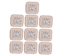 HOMSFOU 10 Piezas Botones de Aleación con Perlas y Cristales para Ropa Diy Accesorios Decorativos para Mujer Borde de