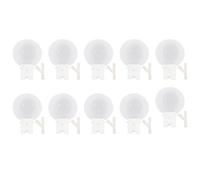 HOMSFOU 10 Piezas Comedero Automático de Agua para Pollitos, Alimentación para Codornices y Patitos, Plástico de Color Claro 9.5 Mm, Accesorio para Jaulas, Suministros para Pájaros