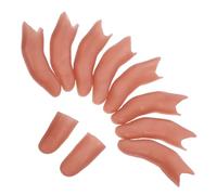 HOMSFOU 10 Piezas de Dedo Falso de Vinilo para Trucos, Extensión de Pulgar Realista y Accesorios para Espectáculos Escénicos, Utilería de Efectos Obsequios para Ilusionismo y Películas,