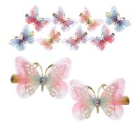 HOMSFOU 10 Piezas Horquilla de Ala de Insecto para Niña Pinzas Pequeñas Forma de Ala Accesorios Cabello para Niña Pequeña Pinzas Cabello para Fiesta o Diario