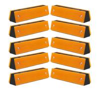 HOMSFOU 10 Piezas Marcador Reflectante para Pavimento de Carretera de Plástico de Policarbonato Visibilidad Nocturna Mejorada y Durabilidad para Pasos Peatonales y Entradas de Vehículos