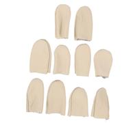 HOMSFOU 10 piezas Protector Dedos para Bordar y Manualidades Dedos de PU Transpirables para Costura y Filtrado y Índices Colores Aleatorios Color Aleatorio Color Aleatorio