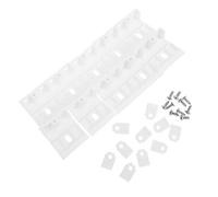 HOMSFOU 10 Piezas Soportes Ocultos para Cortinas de Techo de Resistentes y Duraderos para Persianas Plisadas y Celulares con Soporte Central y Carga Fiable