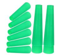 HOMSFOU 10 piezas Tubos de Plástico para Bobinado Precisión para Hilados Máquinas Textiles de Alta Tubos Organizadores de Hilo Cónico Verde para Bordado