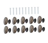 HOMSFOU 10 pomos de cajón de estilo antiguo, tiradores duraderos para puertas de armario, muebles, diseño elegante para varios gustos, incluye tornillos para una fácil instalación