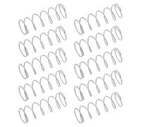 HOMSFOU 10 Resortes de Botón Pulsador para Inodoro, Resorte de Compresión en Espiral de Acero Inoxidable, Repuesto para Tanque de Agua, 4 X 1,4 Cm, Accesorios de Reparación de Baño