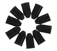 HOMSFOU 10 Unidades Manguito de Repuesto para Vástago de Rueda Giratoria de Muebles, Funda Protectora de Pp Negro de 25mm para Estabilidad y Durabilidad