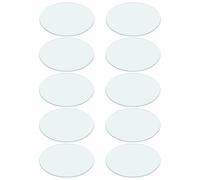 HOMSFOU 10 Unidades Vidrio de Reloj para Laboratorio de Química, Redondo y Plano, Resistente y No Fácil de Deformar, Adecuado para Experimentos Científicos en Laboratorio