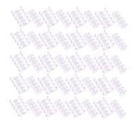 HOMSFOU 100 Piezas Anillas Transparentes para Encuadernación de Clips de Plástico Abiertos para Tarjetas Índice Organizador de y Suministros de Oficina