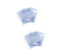 HOMSFOU 100 Piezas Portatarjetas Id Fundas Transparentes para Tarjetas de Identificación Protectora de PVC para Trabajo Exposiciones para Oficina y