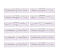 HOMSFOU 100 Plantillas Desechables para Cejas de Pvc de Color Blanco, Herramienta Conveniente y Portátil para Principiantes y Expertos en Maquillaje