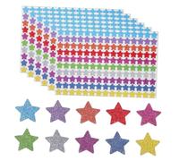 HOMSFOU 10Hojas Pegatinas de Estrellas Brillantes para Calcomanías Holográficas de Recompensa Pegatinas y Divertidas para Aula Herramienta de Motivación
