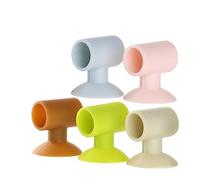 HOMSFOU 10piezas Protectores De Manija De Puerta De Silicona con Ventosa Topes Anticolisión Suaves para Evitar Daños Paredes y Muebles Amortiguadores con Absorción De Choque y Reducción De