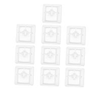 HOMSFOU 10piezas Transparent Mechanical Keyboard Keycaps Cover Protector Portable Keyboard Key Transparent Cover for Gamer Teclado Mecánico Fácil Instalación y Quitado