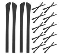 HOMSFOU 12 pares de fundas de silicona para las piernas para gafas, antideslizantes, suaves, para uso cómodo durante todo el día, fundas de agarre para deportes, oficina, viajes y uso activo