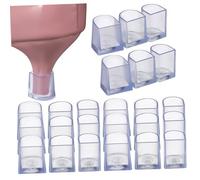 HOMSFOU 12 Pares de Protectores de Tacón y Proteger Talones para Evitar Hundimiento en PVC Antideslizante Diseño Práctico para Zapatos de Tacón Alto en Césped y Barro