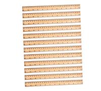 HOMSFOU 12 Piezas de Madera Multifuncional Grabada para Estudiantes y Escolar Portable y Práctica para Medición y Dibujo